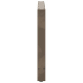 Nogi do stołu jadalnego Naturalna stal 2 szt. 70x(72-73) cm Stal