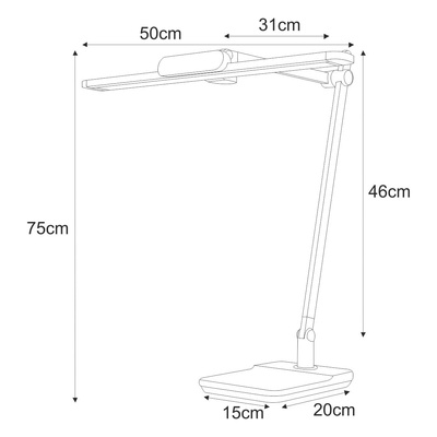Lampka biurkowa K-BL1321 GRAFIT z serii ARES