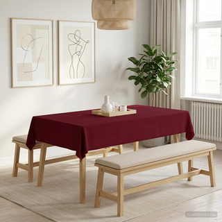 Obrus stołowy 5 szt. Czerwone wino 140 x 220 cm Poliester