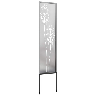Ekran zapewniający prywatność w ogrodzie Srebrny 32 x 140 cm