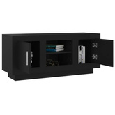 vidaXL Szafka pod TV, czarna, 102x35x45 cm, materiał drewnopochodny