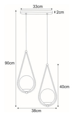 Lampa wisząca K-4776 z serii NEVE GOLD KAJA