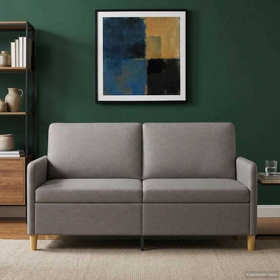 Sofa z miejscem do przechowywania Ciemnoszary 172 x 78 x 87 cm