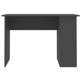 vidaXL Biurko, szare, 110x60x73 cm, materiał drewnopochodny