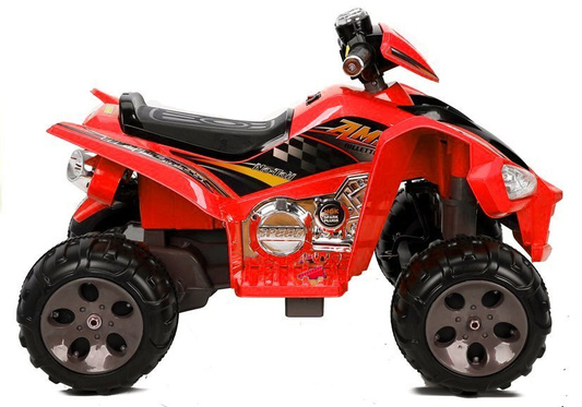 Quad Pojazd Na Akumulator Dla Dziecka Terenowy Światła LED MP3 Czerwony