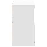 Szafka z oświetleniem LED, biała, 81x37x67 cm