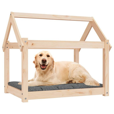 vidaXL Legowisko dla psa, 81x60x70 cm, lite drewno sosnowe