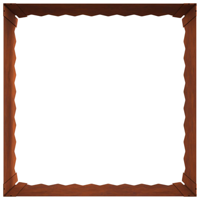 Krawężnik do trawnika 60 x 60 x 35 cm Stal Rdzawy