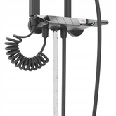 Zestaw natryskowy termostatyczny PIANO gun metal