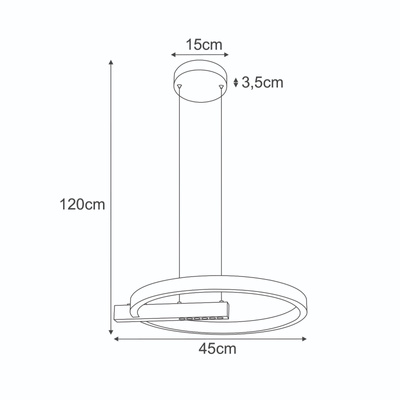 Lampa wisząca K-8232  z serii METIS