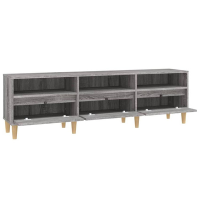 vidaXL Szafka pod TV, szary dąb sonoma, 150x30x44,5 cm wariant 7