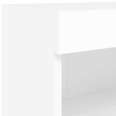 vidaXL Szafka pod TV, z oświetleniem LED, biała, 60x30x30 cm