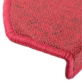 Maty na schody 10 szt. 65x24x4 cm Czerwone Półokrągłe Duże