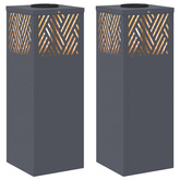 Słoneczna LED lampa na ścieżkę 2 pcs Antracyt