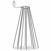 Połączone lampki choinkowe, siatka 500 LED, 500 cm