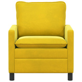 Sofa żółty 76 x 81 x 87,5 cm Welur
