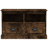 vidaXL Szafka pod TV, przydymiony dąb, 80x35x50 cm