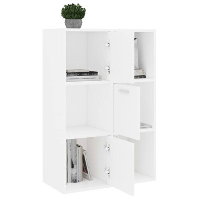 vidaXL Szafka, biała, 60x29,5x90 cm, materiał drewnopochodny