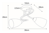 Lampa sufitowa K-JSL-6206/2 AB z serii DARIO KAJA