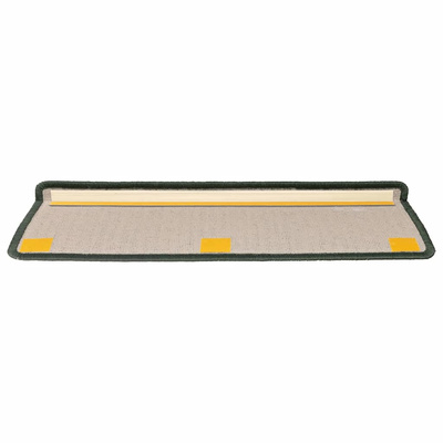 Maty na schody 15 szt. 65x21x4 cm Ciemnozielone, prostokątne krawędzie