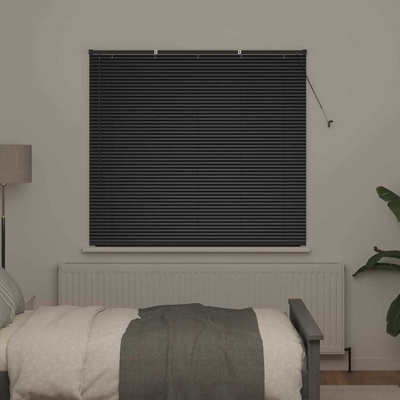 Żaluzje weneckie Czarny 130 x 145 cm Aluminium
