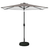 Parasol ogrodowy z oświetleniem LED i podstawą 270 x 270 cm