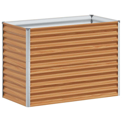Podniesiona rabata ogrodowa 98 x 50 x 68 cm Stal Galwanizowana