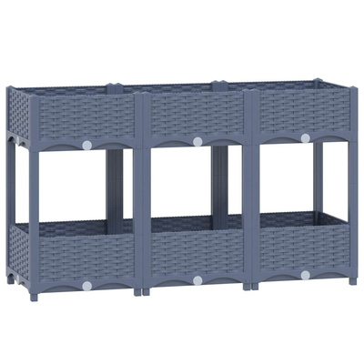 vidaXL Donica do podniesionej rabaty, 120x40x71 cm, polipropylen
