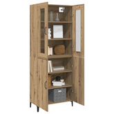 Highboard 2 szt. Dąb rzemieślniczy 69,5 x 34 x 180 cm