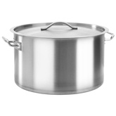 vidaXL Garnek, 44 L, 45 x 28 cm, stal nierdzewna