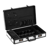 Walizka fryzjerska barberska biało czarna 136914