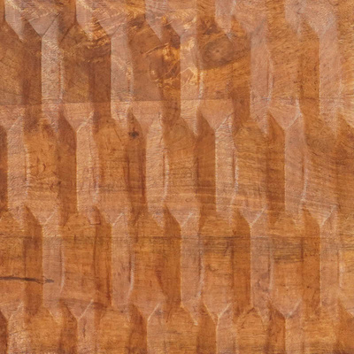 Highboard Wykończenie w kolorze brązowego akacji Drewno z mango