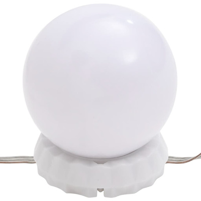 vidaXL Lustro ścienne z lampkami LED, kwadratowe, szklane model standard