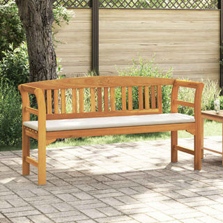 Ławka Różana 157 x 46 x 82,5 cm Lite Drewno Akacji kremowobiały