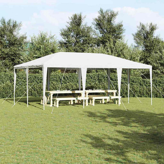 Namiot Imprezowy Biały 600 x 400 x 266 cm Polietylen i Stal