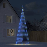 vidaXL Stożkowa choinka z lampek, 1544 niebieskich LED, 500 cm