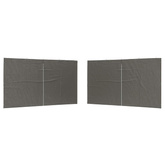 Ściana boczna namiotu na imprezy 2 pcs antracytowy 400 x 195 cm