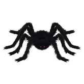 Dekoracja Pająka na Halloween 6 pcs Czarny 75 cm