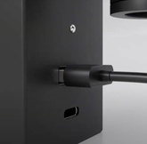 PET MICRO R SWITCH LED 32° KINKIET  CZARNY STRUKTURA