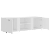 vidaXL Szafka pod TV, biała, 120x34x37 cm, materiał drewnopochodny
