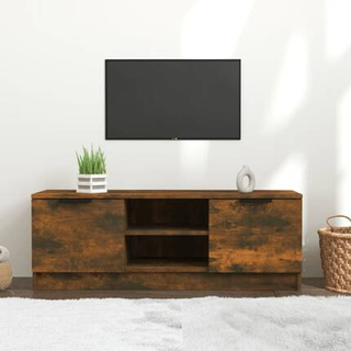 vidaXL Szafka pod TV, przydymiony dąb, 197x35x52 cm model standard
