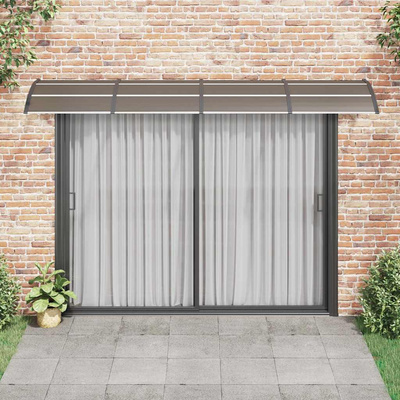 Daszek nad drzwi czarny 350x100 cm poliwęglan
