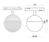 ULTL69 TUBA  MULTILINE LED 7W DO SZYN MAGNETYCZNYCH