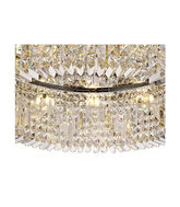 Plafon kryształowy glamour, nowoczesny 60cm  STELLA SILVER