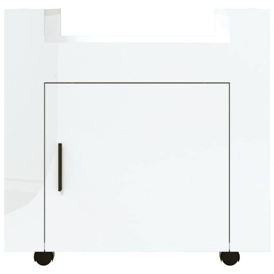 Półka pod biurko, biały z połyskiem, 60x45x60 cm vidaXL