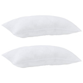 Poduszka 2 pcs Biały 80 x 40 x 20 cm Bawełna i poliester