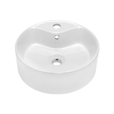 Umywalka nablatowa granada  41 cm, okrągła, z otw. na bat. CE-44-001-W Invena