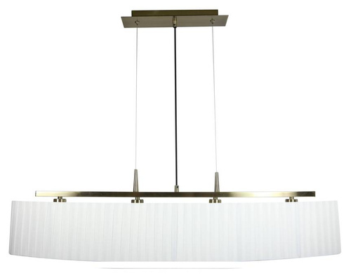 Lampa sufitowa wisząca 4X40W E14 patyna abażur biały BERG 34-45218