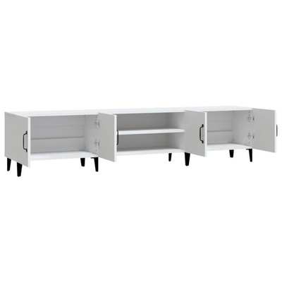 vidaXL Szafka pod TV, biała, 180x31,5x40 cm, materiał drewnopochodny