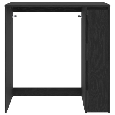 Szafka na pralkę Czarny Dąb 87 x 60 x 89 cm Drewno inżynieryjne